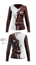Willow Springs Bears Softball 59647744 Women's Long Sleeve V-neck Shirt - 2