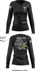 COMNAVAIRLANT 21850129 Women's Long Sleeve V-neck Shirt - 39