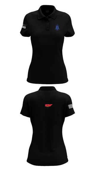 Womens Short Sleeve Performance Polo, Pershing Rifles Troop L-1, , Teamtime, Team time, sublimation, custom sports apparel, team uniforms, spirit wear, spiritwear, sports uniforms, custom shirts, team store, custom team store, fundraiser sports, apparel fundraiser
