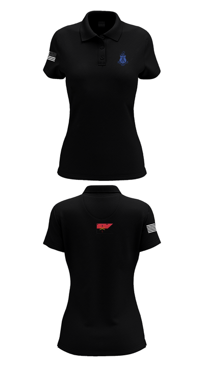 Pershing Rifles Troop L-1 10347059 Women's Short Sleeve Performance Polo  - 35
