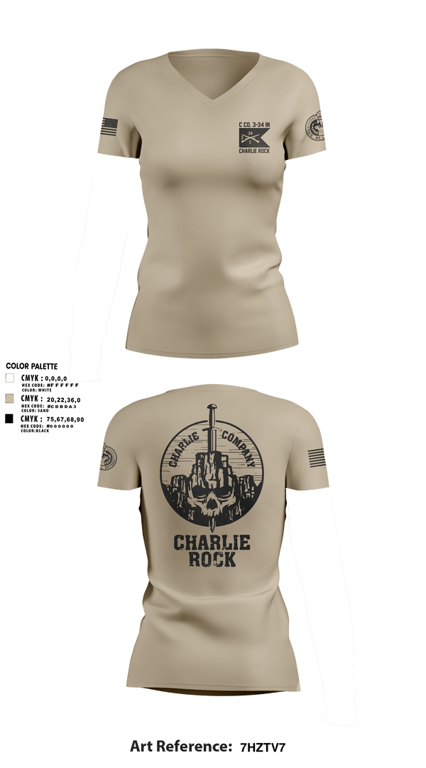 Womens Short Sleeve Vneck Shirt, Charlie Rock, , Teamtime, Team time, sublimation, custom sports apparel, team uniforms, spirit wear, spiritwear, sports uniforms, custom shirts, team store, custom team store, fundraiser sports, apparel fundraiser