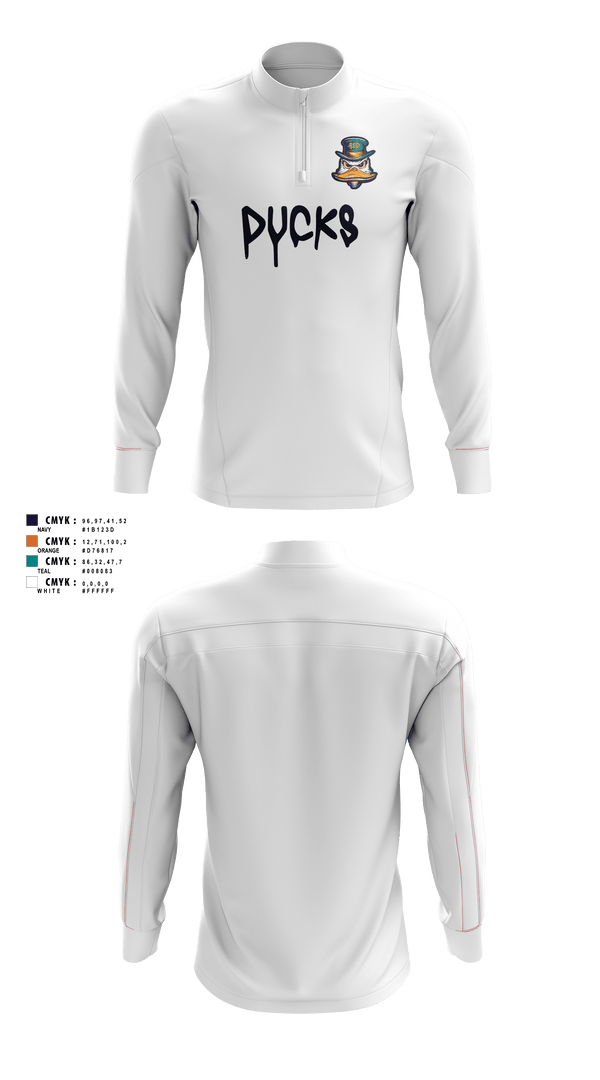 Quarter Zip Jacket, Diamond Ducks, Baseball, Teamtime, Team time, sublimation, custom sports apparel, team uniforms, spirit wear, spiritwear, sports uniforms, custom shirts, team store, custom team store, fundraiser sports, apparel fundraiser