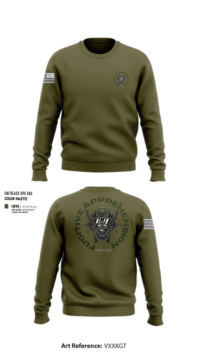 Fugitive apprehension street team 28615721 Crew Neck Sweatshirt - 252