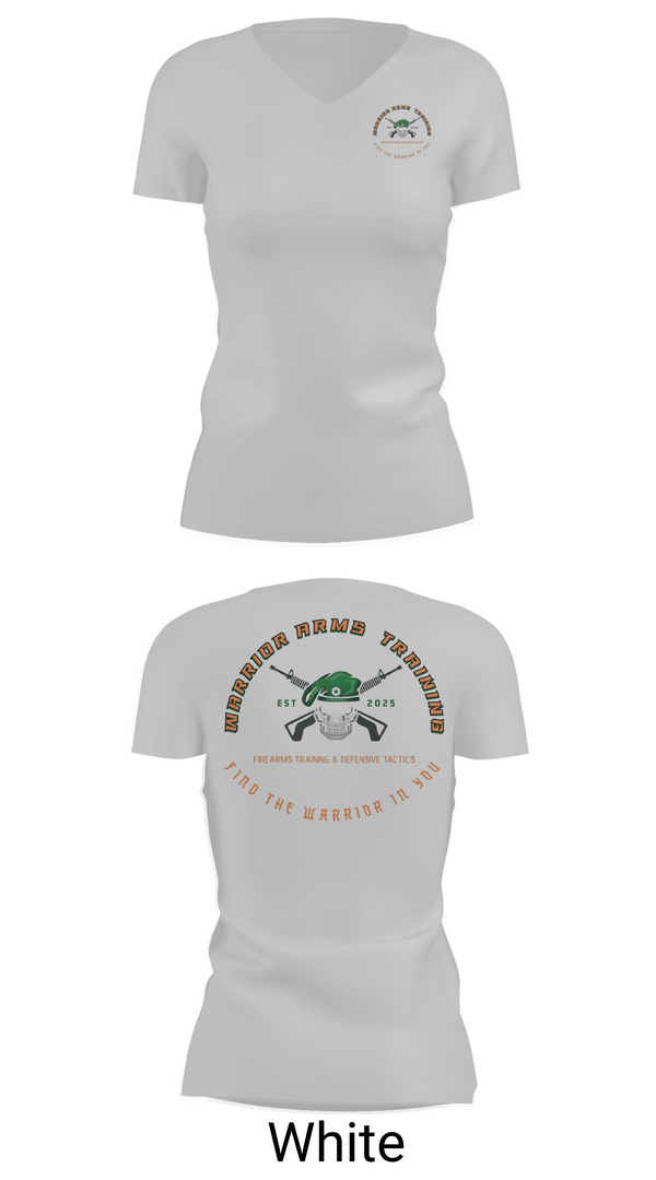 Womens Short Sleeve Vneck Shirt, Warrior Arms Training, , Teamtime, Team time, sublimation, custom sports apparel, team uniforms, spirit wear, spiritwear, sports uniforms, custom shirts, team store, custom team store, fundraiser sports, apparel fundraiser