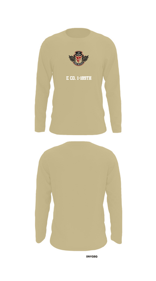 Long Sleeve Performance Shirt, E co. 1-189th, , Teamtime, Team time, sublimation, custom sports apparel, team uniforms, spirit wear, spiritwear, sports uniforms, custom shirts, team store, custom team store, fundraiser sports, apparel fundraiser