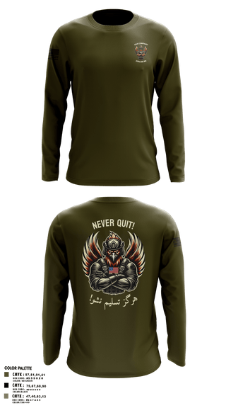Long Sleeve Performance Shirt, F CO, 229th MI BN, , Teamtime, Team time, sublimation, custom sports apparel, team uniforms, spirit wear, spiritwear, sports uniforms, custom shirts, team store, custom team store, fundraiser sports, apparel fundraiser