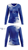 La Center Cross Country 25431686 Women's Long Sleeve V-neck Shirt - 1