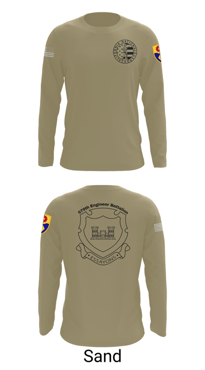 132d MRBC, 579th EN BN, 49th MP DIV 50518216 Long Sleeve Performance Shirt 82