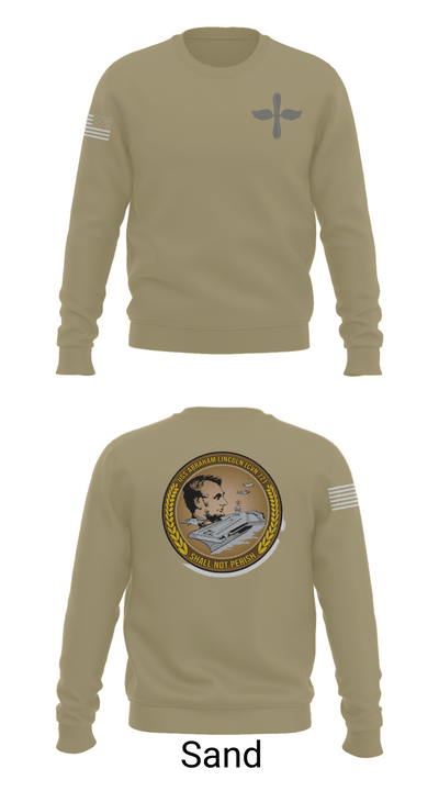 CVN 72 Abraham Lincoln 88368148 Crew Neck Sweatshirt - 81