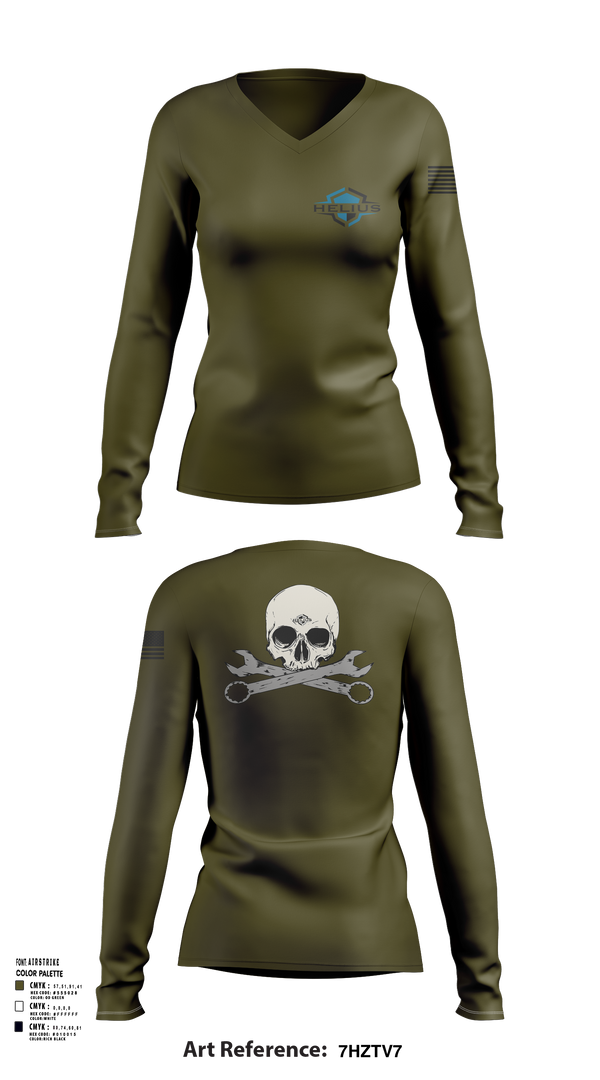 Womens Long Sleeve Vneck Shirt, Helius, , Teamtime, Team time, sublimation, custom sports apparel, team uniforms, spirit wear, spiritwear, sports uniforms, custom shirts, team store, custom team store, fundraiser sports, apparel fundraiser