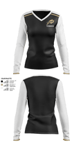 Giddings Tennis 56331740 Women's Long Sleeve V-neck Shirt - 2