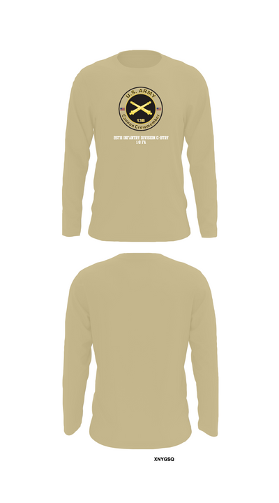 25th infantry division C-Btry 1/8 FA 8241745 Long Sleeve Performance Shirt 92