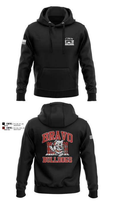 Bravo Company “Bulldogs” 31st Engineer Battalion 91447839 Hoodie - 2