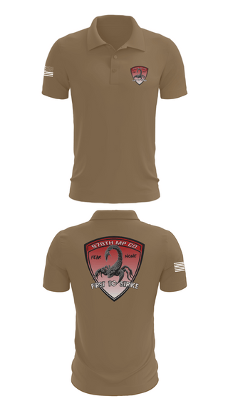 Short Sleeve Performance Polo, 978th Military Police Company, , Teamtime, Team time, sublimation, custom sports apparel, team uniforms, spirit wear, spiritwear, sports uniforms, custom shirts, team store, custom team store, fundraiser sports, apparel fundraiser