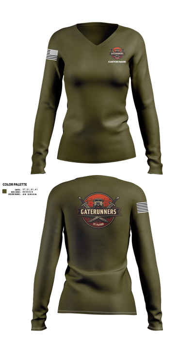 C Co 541st 2016982 Women's Long Sleeve V-neck Shirt - 40
