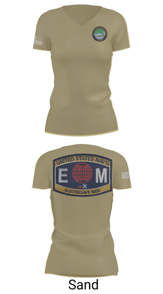 Womens Short Sleeve Vneck Shirt, Outside Electrical, , Teamtime, Team time, sublimation, custom sports apparel, team uniforms, spirit wear, spiritwear, sports uniforms, custom shirts, team store, custom team store, fundraiser sports, apparel fundraiser