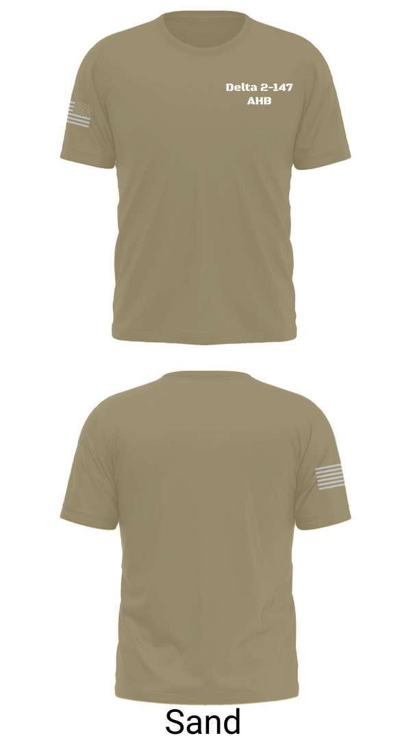 Old School Cotton Feel Shirt, Delta 2-147 AHB, Army, Teamtime, Team time, sublimation, custom sports apparel, team uniforms, spirit wear, spiritwear, sports uniforms, custom shirts, team store, custom team store, fundraiser sports, apparel fundraiser