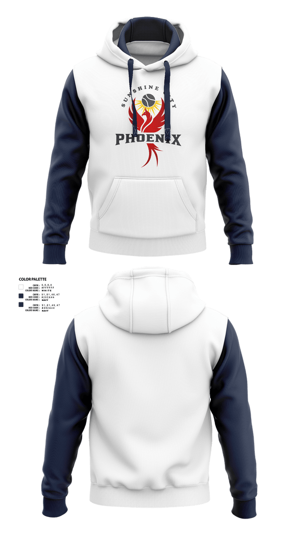Hoodie, Sunshine City Phoenix, Tennis, Teamtime, Team time, sublimation, custom sports apparel, team uniforms, spirit wear, spiritwear, sports uniforms, custom shirts, team store, custom team store, fundraiser sports, apparel fundraiser