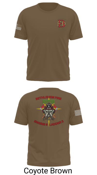 Bethlehem Fire Department E6/L2 76830300 Old School Cotton Feel Shirt - 10