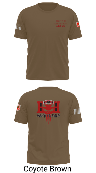 CESD Bravo 35th Engineer Battalion 45351759 Old School Cotton Feel Shirt - 10