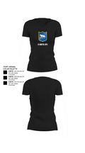 2/196th RTI 78936659 Women's Short Sleeve V-neck Shirt - 23