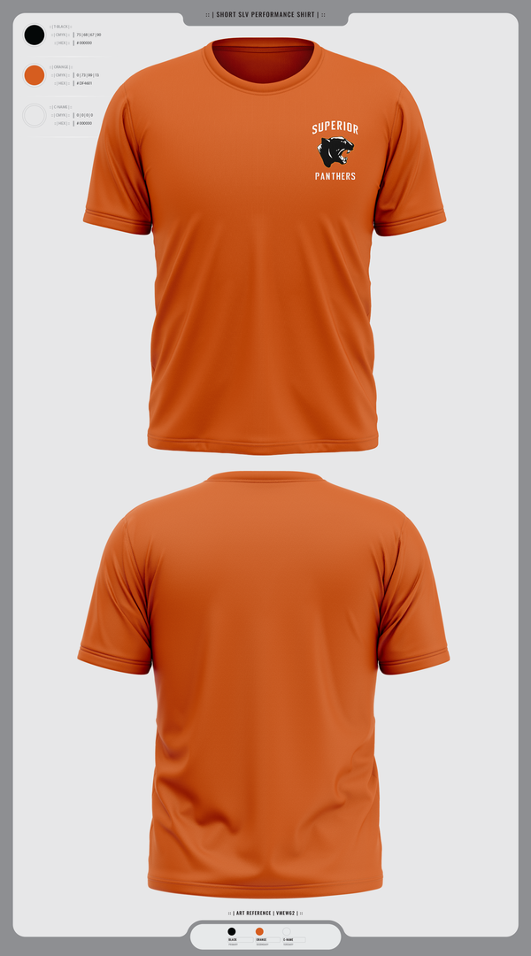 Short Sleeve Performance Shirt, Superior Panthers, Baseball, Teamtime, Team time, sublimation, custom sports apparel, team uniforms, spirit wear, spiritwear, sports uniforms, custom shirts, team store, custom team store, fundraiser sports, apparel fundraiser