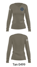Dalton Fire Department 29083035 Women's Long Sleeve V-neck Shirt - 77
