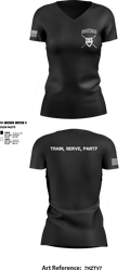 THICC BOIZ 20843626 Women's Short Sleeve V-neck Shirt - 3