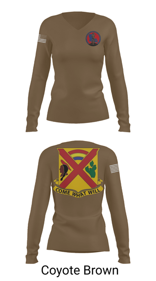 Womens Long Sleeve Vneck Shirt, Charley troop 2-108 CAV, , Teamtime, Team time, sublimation, custom sports apparel, team uniforms, spirit wear, spiritwear, sports uniforms, custom shirts, team store, custom team store, fundraiser sports, apparel fundraiser