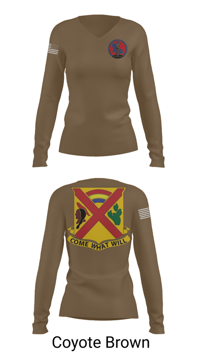 Charley troop 2-108 CAV 33316254 Women's Long Sleeve V-neck Shirt - 16