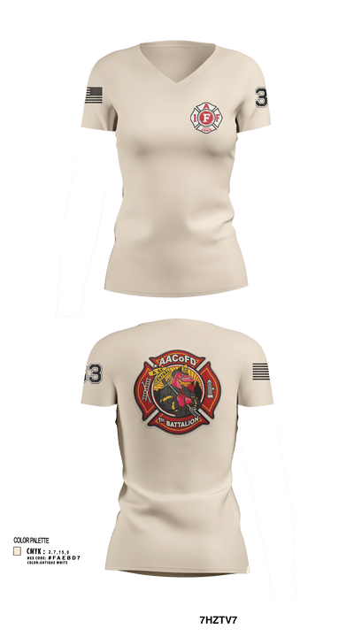 Glen Burnie 74238111 Women's Short Sleeve V-neck Shirt - 107
