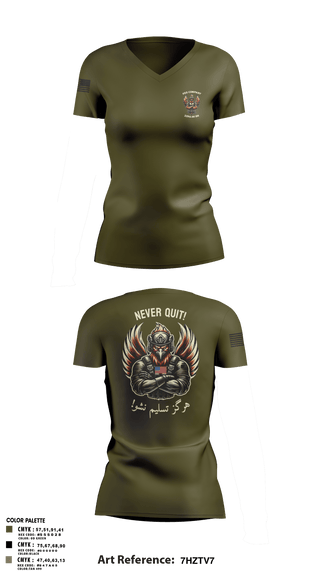 Womens Short Sleeve Vneck Shirt, F CO, 229th MI BN, , Teamtime, Team time, sublimation, custom sports apparel, team uniforms, spirit wear, spiritwear, sports uniforms, custom shirts, team store, custom team store, fundraiser sports, apparel fundraiser