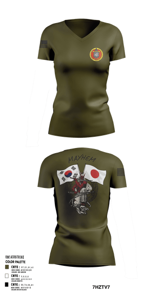 Womens Short Sleeve Vneck Shirt, 3/11 Mayhem, , Teamtime, Team time, sublimation, custom sports apparel, team uniforms, spirit wear, spiritwear, sports uniforms, custom shirts, team store, custom team store, fundraiser sports, apparel fundraiser