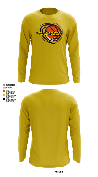 Long Sleeve Performance Shirt, Coach Deon Fundamental Youth Basketball Training, Men's Basketball, Teamtime, Team time, sublimation, custom sports apparel, team uniforms, spirit wear, spiritwear, sports uniforms, custom shirts, team store, custom team store, fundraiser sports, apparel fundraiser