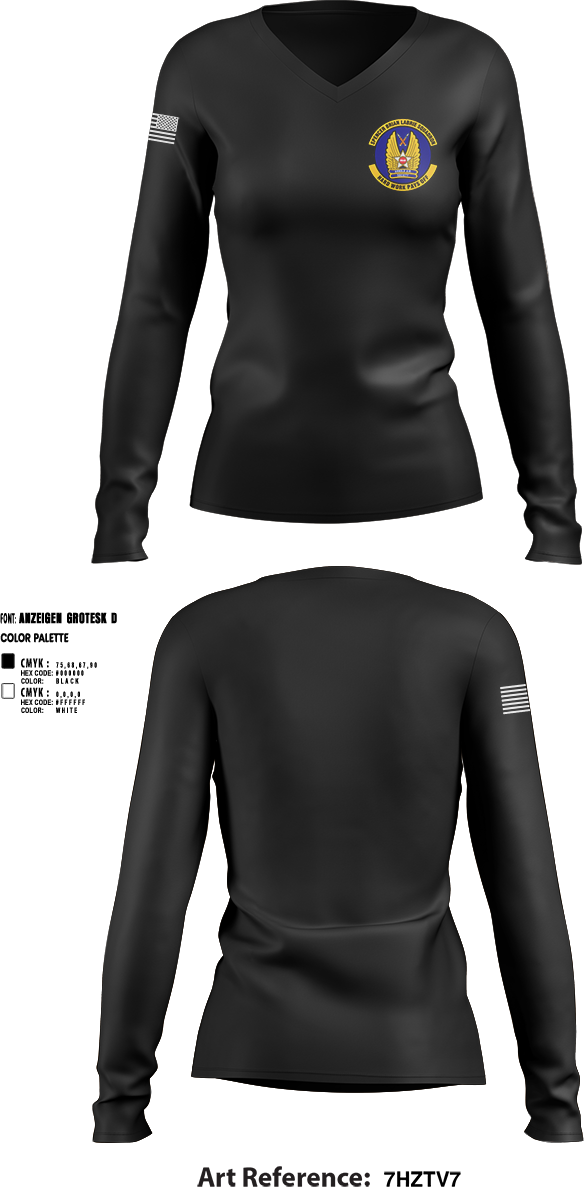 Womens Long Sleeve Vneck Shirt, Spencer Brian LaBrie Squadron, , Teamtime, Team time, sublimation, custom sports apparel, team uniforms, spirit wear, spiritwear, sports uniforms, custom shirts, team store, custom team store, fundraiser sports, apparel fundraiser