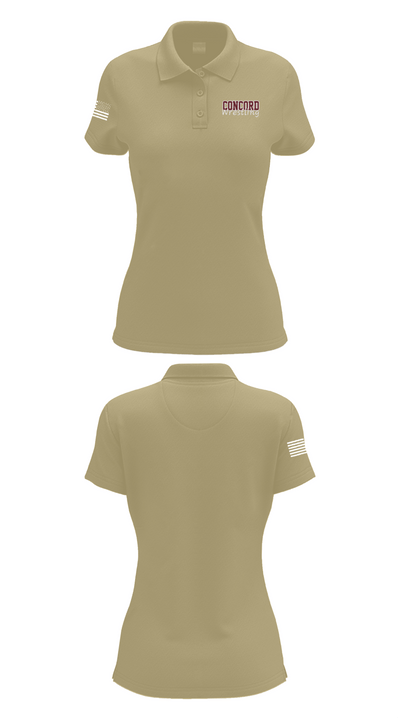 Concord Raiders 68850375 Women's Short Sleeve Performance Polo  - 38