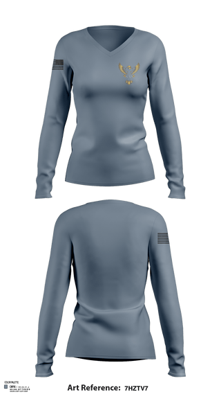Womens Long Sleeve Vneck Shirt, S.A.S.Security, , Teamtime, Team time, sublimation, custom sports apparel, team uniforms, spirit wear, spiritwear, sports uniforms, custom shirts, team store, custom team store, fundraiser sports, apparel fundraiser