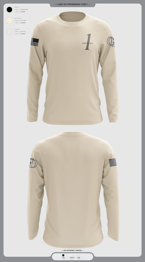 Long Sleeve Performance Shirt, Battalion 1, , Teamtime, Team time, sublimation, custom sports apparel, team uniforms, spirit wear, spiritwear, sports uniforms, custom shirts, team store, custom team store, fundraiser sports, apparel fundraiser