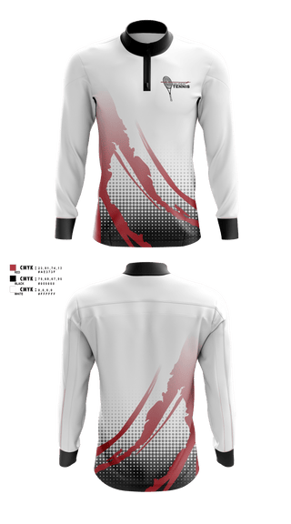 Quarter Zip Jacket, Hauser High School Tennis, Tennis, Teamtime, Team time, sublimation, custom sports apparel, team uniforms, spirit wear, spiritwear, sports uniforms, custom shirts, team store, custom team store, fundraiser sports, apparel fundraiser