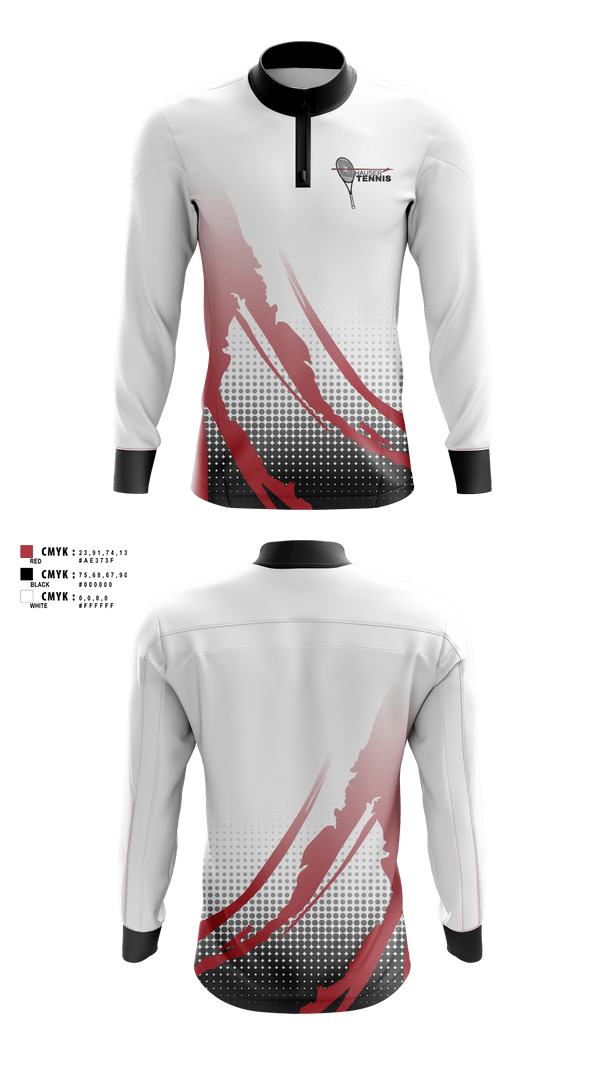 Quarter Zip Jacket, Hauser High School Tennis, Tennis, Teamtime, Team time, sublimation, custom sports apparel, team uniforms, spirit wear, spiritwear, sports uniforms, custom shirts, team store, custom team store, fundraiser sports, apparel fundraiser