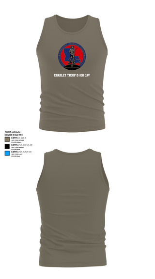 Tank Top, Charley troop 2-108 CAV, , Teamtime, Team time, sublimation, custom sports apparel, team uniforms, spirit wear, spiritwear, sports uniforms, custom shirts, team store, custom team store, fundraiser sports, apparel fundraiser