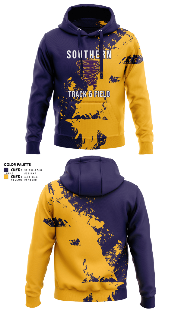 Hoodie, Southern Middle School Track and Field, Track & Field, Teamtime, Team time, sublimation, custom sports apparel, team uniforms, spirit wear, spiritwear, sports uniforms, custom shirts, team store, custom team store, fundraiser sports, apparel fundraiser
