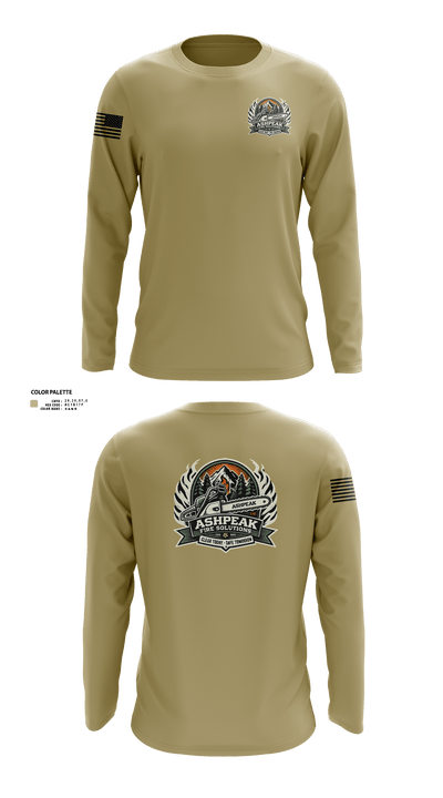 AshPeak Fire Solutions 58652744 Long Sleeve Performance Shirt 1