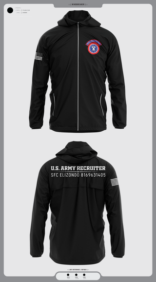Windbreaker, Recruiting, Army, Teamtime, Team time, sublimation, custom sports apparel, team uniforms, spirit wear, spiritwear, sports uniforms, custom shirts, team store, custom team store, fundraiser sports, apparel fundraiser