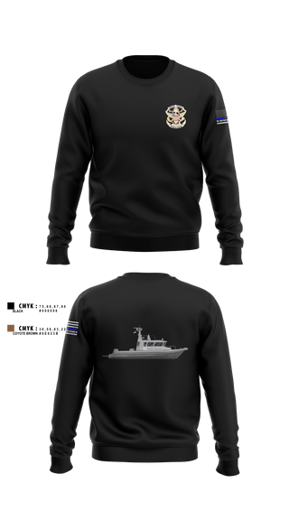 Crew Neck Sweatshirt, Marine Patrol Unit, , Teamtime, Team time, sublimation, custom sports apparel, team uniforms, spirit wear, spiritwear, sports uniforms, custom shirts, team store, custom team store, fundraiser sports, apparel fundraiser