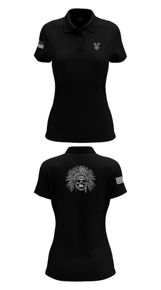 Womens Short Sleeve Performance Polo, 2-23IN CRAZYHORSE CO., , Teamtime, Team time, sublimation, custom sports apparel, team uniforms, spirit wear, spiritwear, sports uniforms, custom shirts, team store, custom team store, fundraiser sports, apparel fundraiser