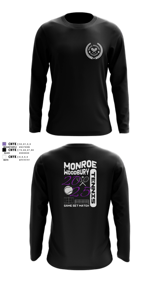 Long Sleeve Performance Shirt, Monroe Woodbury, Tennis, Teamtime, Team time, sublimation, custom sports apparel, team uniforms, spirit wear, spiritwear, sports uniforms, custom shirts, team store, custom team store, fundraiser sports, apparel fundraiser