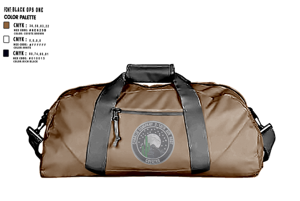 Duffle Bag, C Co. 2-13th, , Teamtime, Team time, sublimation, custom sports apparel, team uniforms, spirit wear, spiritwear, sports uniforms, custom shirts, team store, custom team store, fundraiser sports, apparel fundraiser