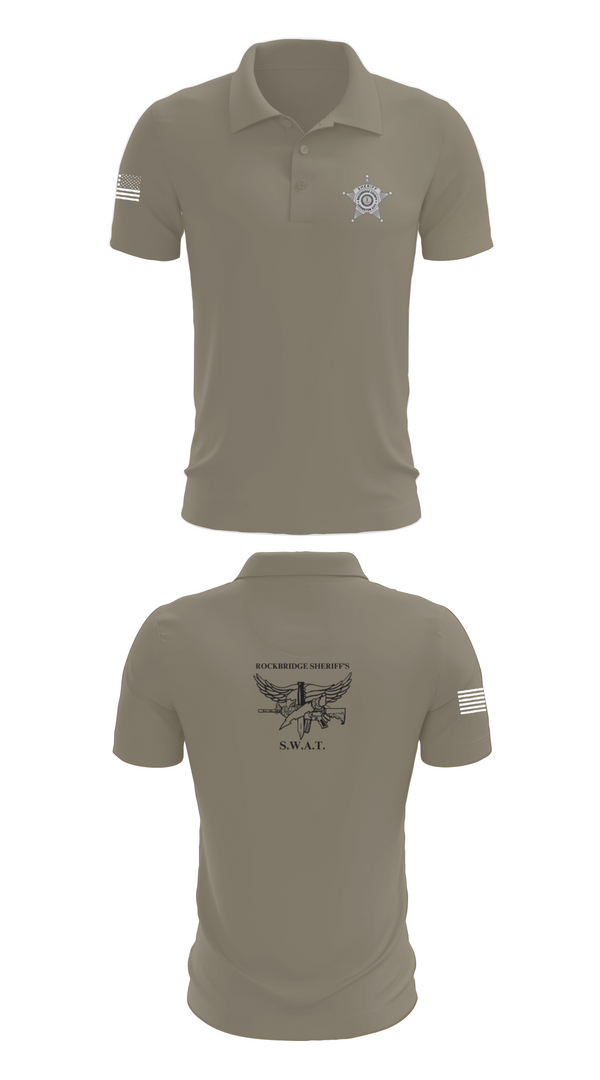 Short Sleeve Performance Polo, Rockbridge County SWAT, , Teamtime, Team time, sublimation, custom sports apparel, team uniforms, spirit wear, spiritwear, sports uniforms, custom shirts, team store, custom team store, fundraiser sports, apparel fundraiser
