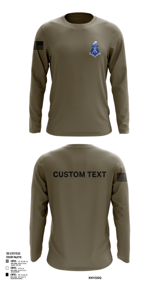 Long Sleeve Performance Shirt, Pershing Rifles Kilo 8, , Teamtime, Team time, sublimation, custom sports apparel, team uniforms, spirit wear, spiritwear, sports uniforms, custom shirts, team store, custom team store, fundraiser sports, apparel fundraiser